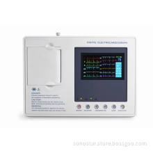 Digital Three Channel Color Screen ECG Machine